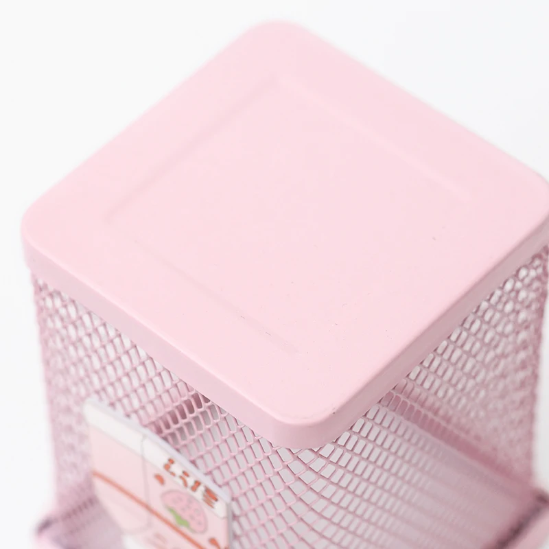 Kawaii Moon Cat розовый металлический ящик для хранения канцелярских принадлежностей бытовой чехол Подставка для ручек и карандашей канцелярские принадлежности для студентов