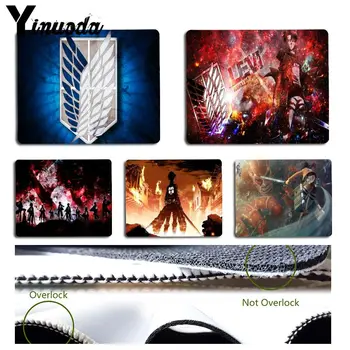 

Yinuoda Your Own Mats attack on titan Customized laptop Gaming mouse pad Size for 18x22cm 25x29cm Rubber Mousemats