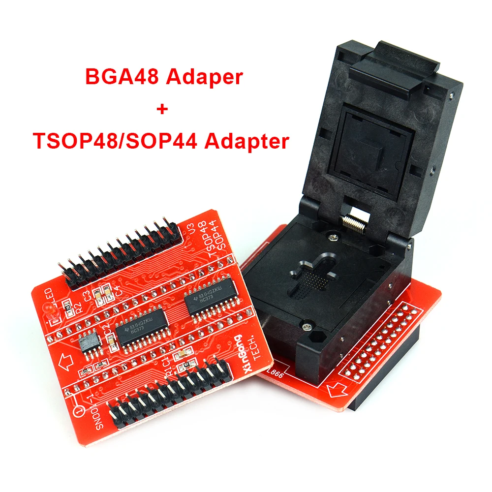 BGA48 адаптер с TSOP48/SOP44 BGA63 база boad для TL866II плюс TL866CS TL866A Профессиональный флэш-программист