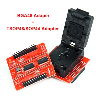 

Free shipping BGA48 Adapter with TSOP48/SOP44 BGA63 base boad for TL866II PLUS TL866CS TL866A Professional Flash programmer