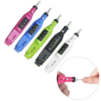 

1set Manicure Machine Pen High Grade Mini Professional Electric Pedicure Nail File Nail Tools 6 bits Drill Nail Drill Machine