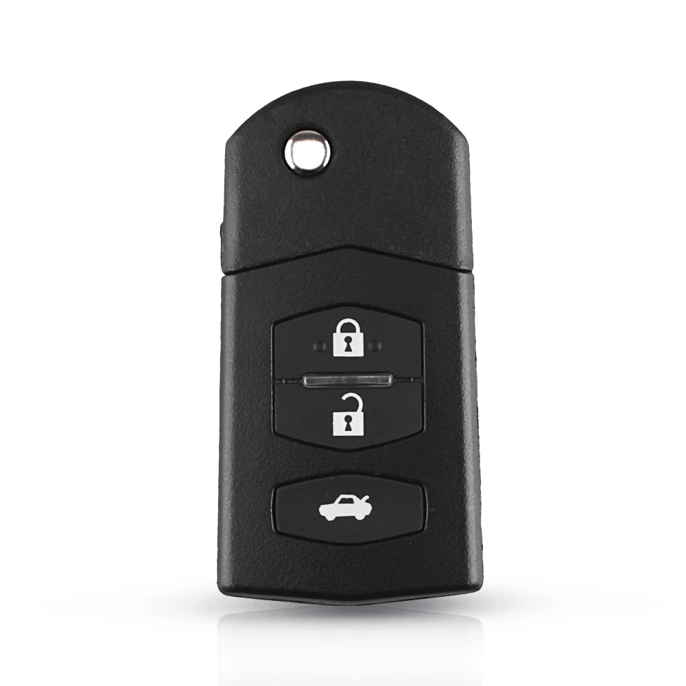 Chiave telecomando per MAZDA 2 3 5 6 RX8 MX5 Flip Remote Key Black Fob 3 Bottoni 10 Chiave telecomando per MAZDA 2 3 5 6 RX8 MX5 Flip Remote Key Black Fob 3 Bottoni -