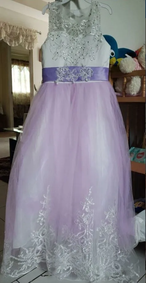 Teen Girls Princess Dress 2018 Tule Children Formal Wedding Gowns Lace Party Pageant Dresses Bridesmaid Evening Clothing For Kid (4)