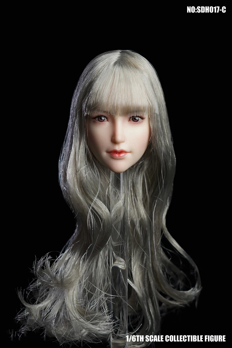 Коллекционная модель SDH017A/B/C, модель 1/6 года, модель Asian beauty Feamle Girl Head Sculpt, модель для 12 дюймов, бледная фигурка, тело, сделай сам