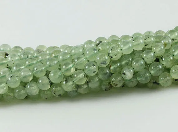 Wholesale Prehnite AAA 6, 8,10,12 mm. Smooth Round Beads, Natural Stone Beads, Beads for Handmade Jewelry, High Quality Bead