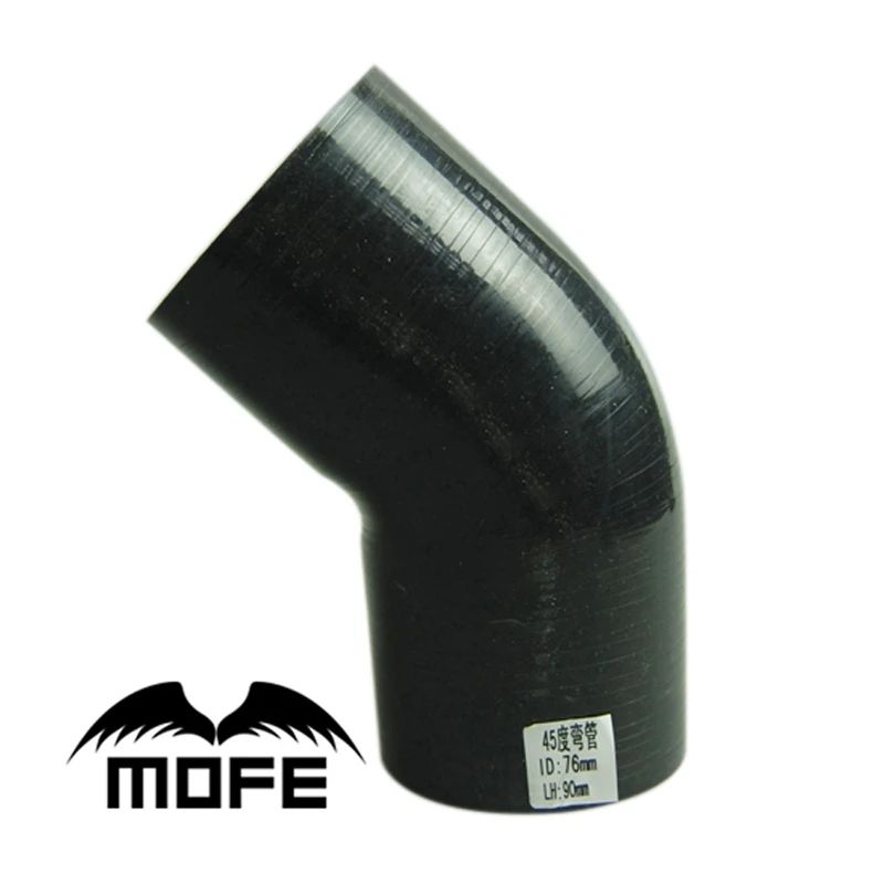 

MOFE 76mm 45 Degree Silicone Intercooler Turbo Intake Pipe Coupler Hose