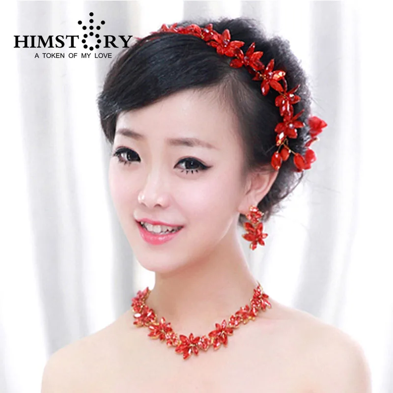 3 шт./набор свадебные ювелирные украшения для невесты|red jewelry sets|jewelry setsset necklace |