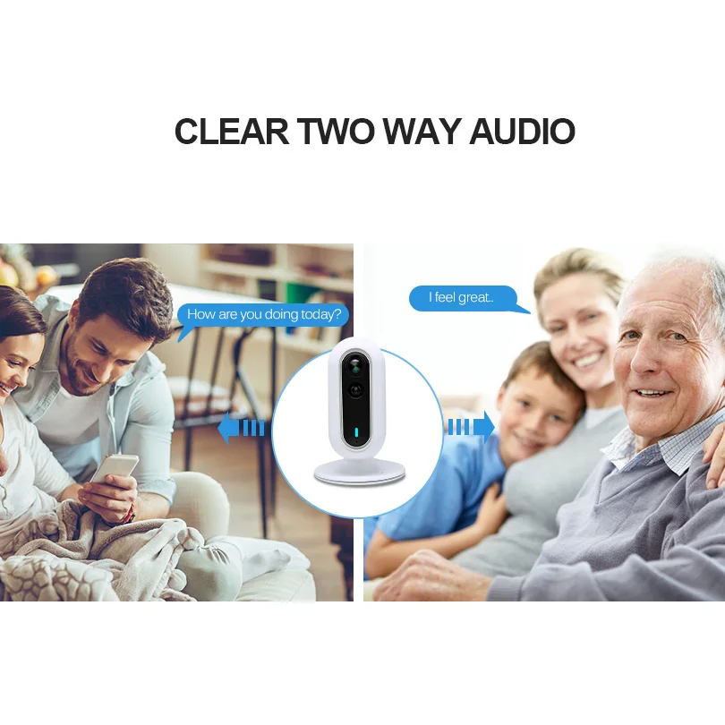 Wetrans IP Камера 1080 P Wifi CCTV ip камера слежения 2MP панорамный рыбий глаз Беспроводной P2P