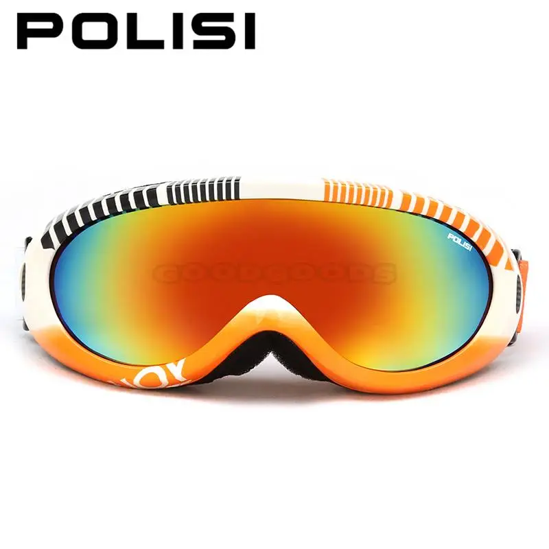 POLISI niños Snowboard Skate gafas de esquí de invierno UV400 esquí nieve gafas niños niñas Anti-niebla Esqui nieve gafas