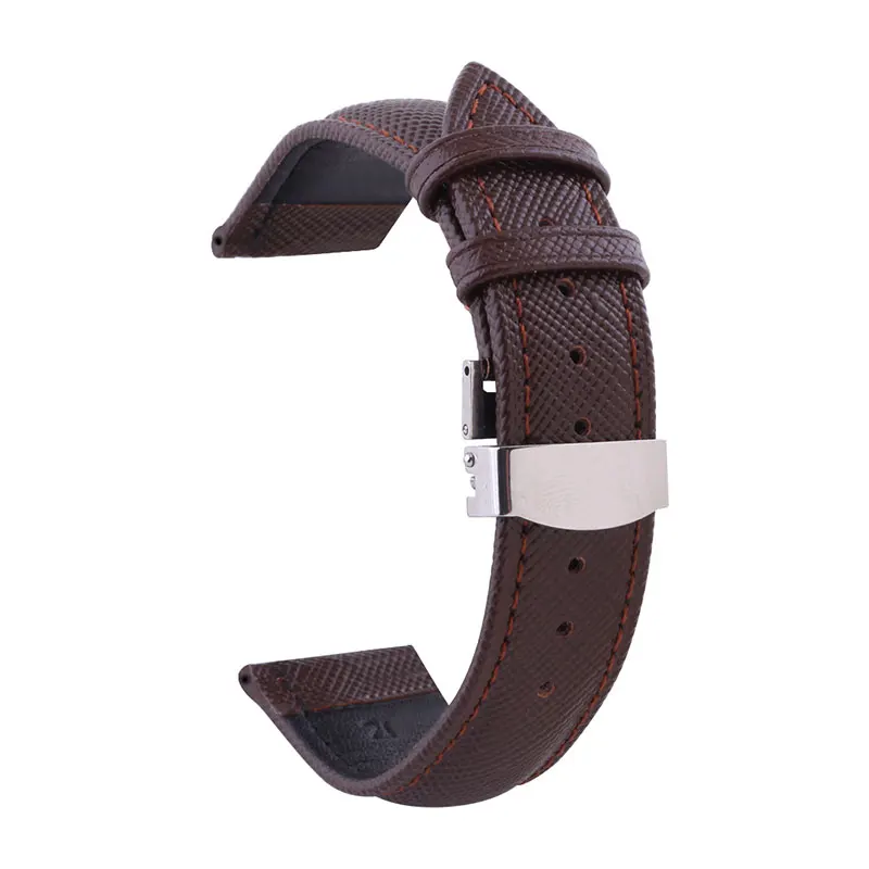 UTHAI B02 мужские Ремешки для наручных часов кожаный ремешок 18 мм 20 мм 22 мм складная застежка браслет аксессуары для часов браслеты