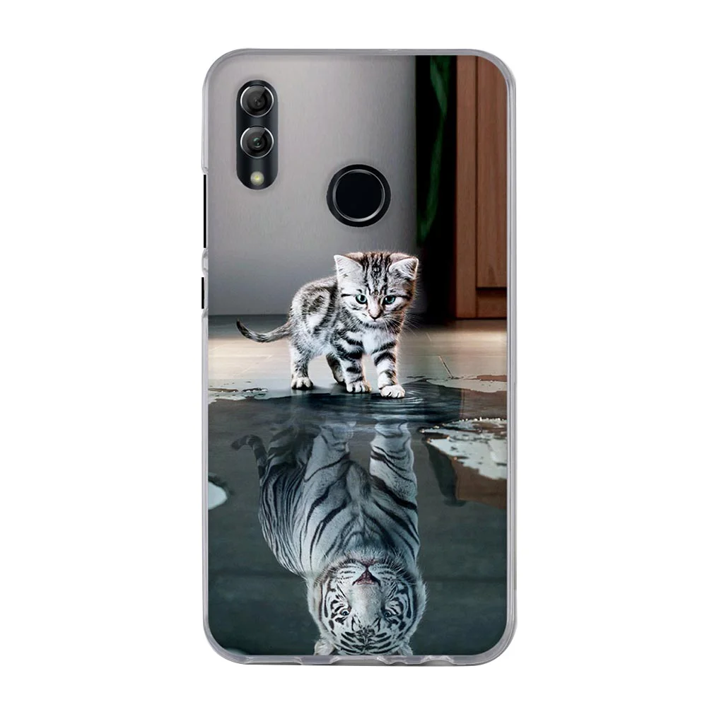 Роскошные Coque для huawei Y5 Y6 Prime P20 Pro P10 Lite Honor 7A 9 Lite Коврики 20 Lite P Smart корпуса для телефона, аксессуары - Цвет: Слоновая кость