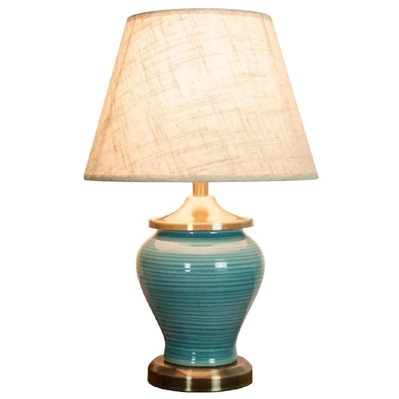 Free Shipping Hand painted Ceramic Table Lamp Crackle Glaze Ceramic