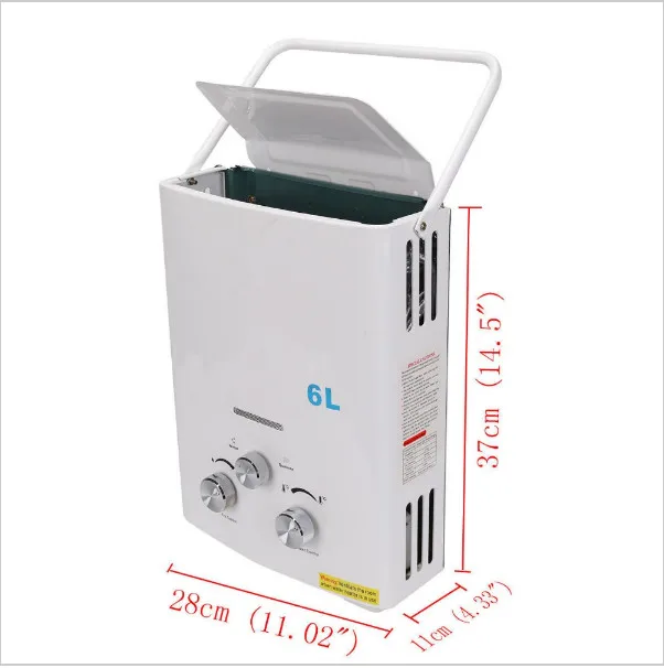 FVSTR 6L LPG газовый водонагреватель, горячая распродажа, ограничено по времени, для Термостатической безрезервуарной мгновенной ванны, бойлер, душевая головка
