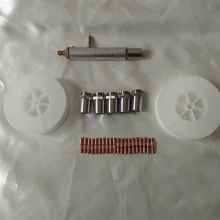 200A катушка пистолет расходные материалы, 1 шт отводные трубки, 5 шт сопла, 20 шт 1,0 контактных наконечников, 2 шт пустые пластиковые катушки