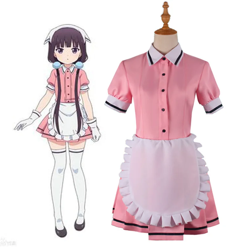 Костюм для косплея из японской аниме смеси S Kanzaki hiderai кофейная горничная Sakuranomiya