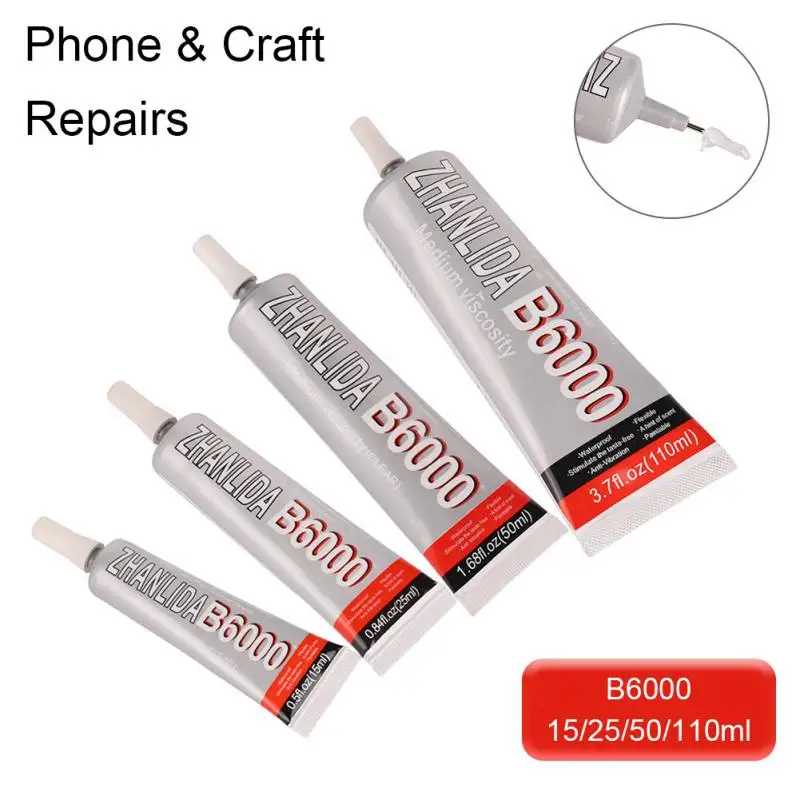 B6000 Tool Glue Comes With a Needle Transparent Epoxy Resin Glue Liquid