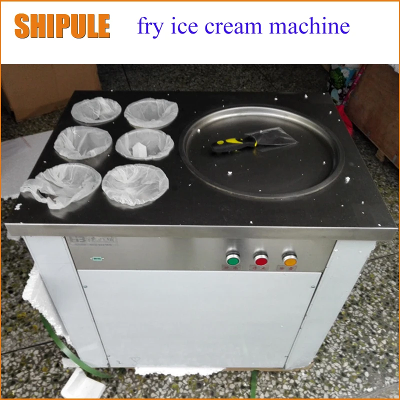 Плоский поддон для жареного мороженого рулон машина для жареного льда аппарат для приготовления мороженого машина для мороженого