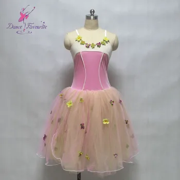 

girl and women stage performance ballet costume ballerina dance romantic style tutu pink velvet bodice ballet costume tutu