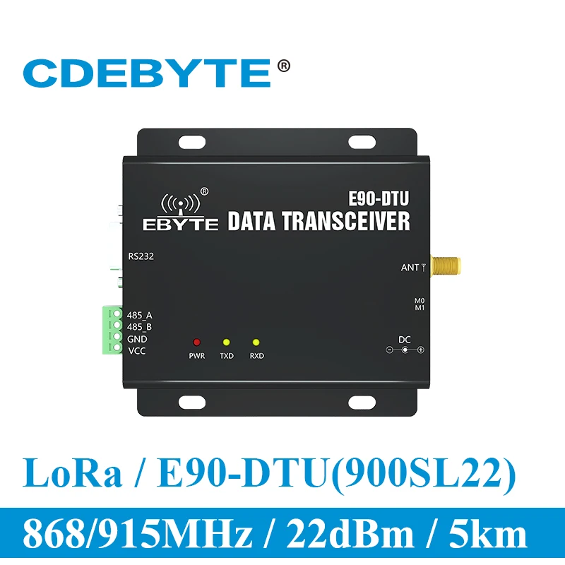 

E90-DTU-900SL22 LoRa 22dBm Modem RS232 RS485 868MHz 915MHz RSSI Relay IoT vhf Wireless Transceiver RF Transmitter and Receiver