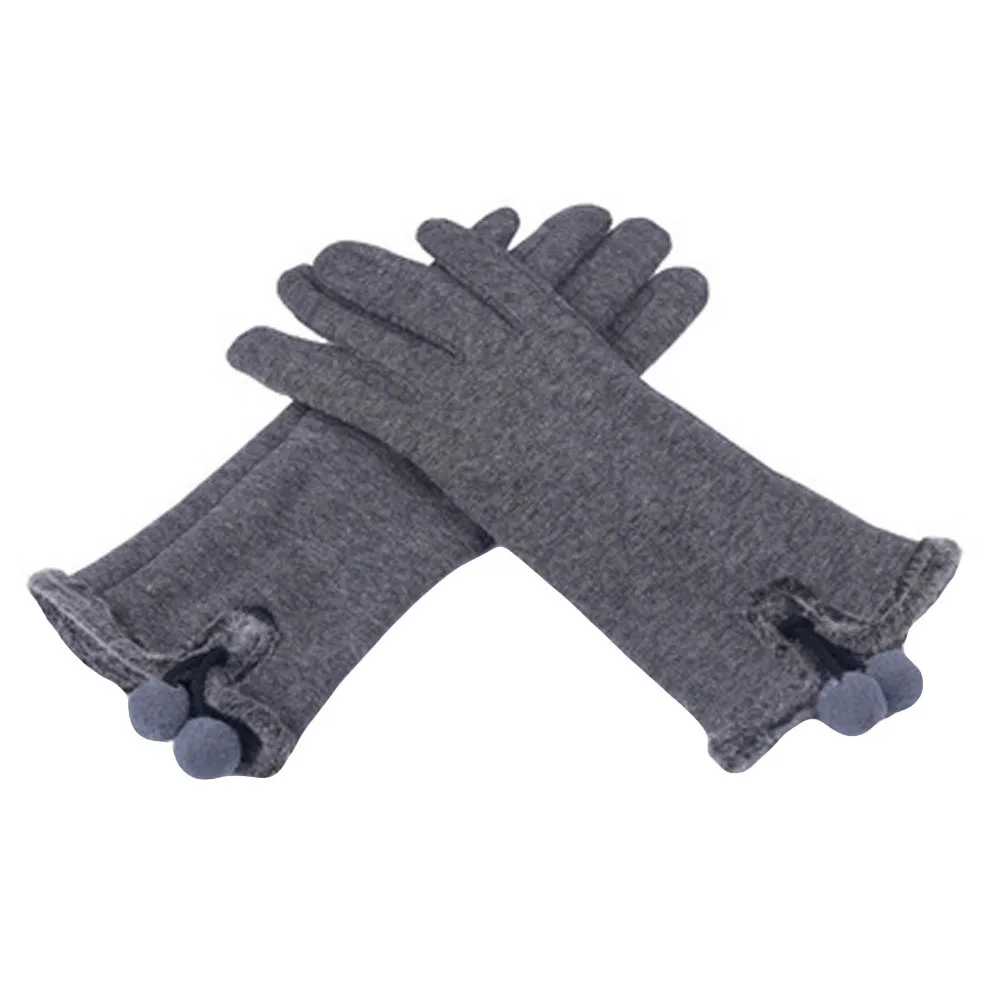 C Женские модные перчатки guantes mujer, теплые, ручная работа, пушистые, полный палец, перчатки для рук, защита от ветра, теплые зимние перчатки L50 - Цвет: C