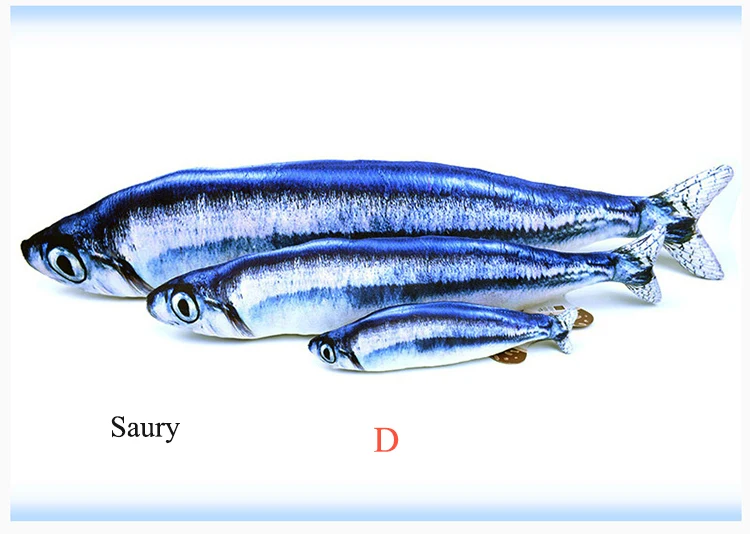 Кошка игрушка-кот рыбы игрушечная кошка подарок 3D моделирование Подушка-рыба Фаршированная Рыба Интерактивная кошка плюшевая игрушка для питомца рыбы товары для домашних животных