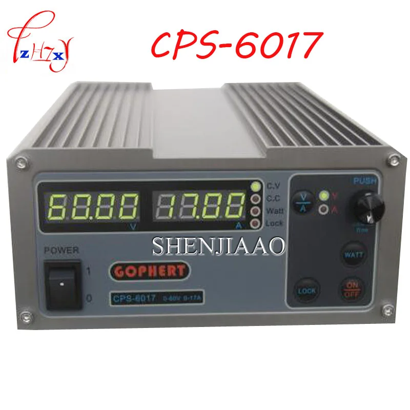 

CPS-6017 Updated Version 0-60V / 0-17A, High Power Adjustable Digital DC Power Supply CPS6017 220 V With English manual 1pc