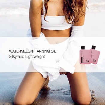 ZPM Watermelon Tanning Oil Moisturize Lightweight Tan Oil Broad Spectrum UVA UVB Protection Vitamin E