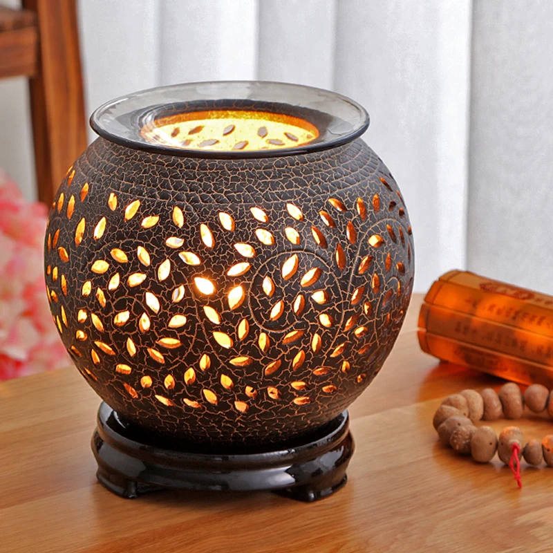 Classical fragrance lamp ceramic plug night light oil lamp house