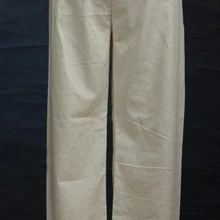 Бежевые китайские мужские льняные брюки кунг-фу Размер S M L XL XXL XXXL 0950-1