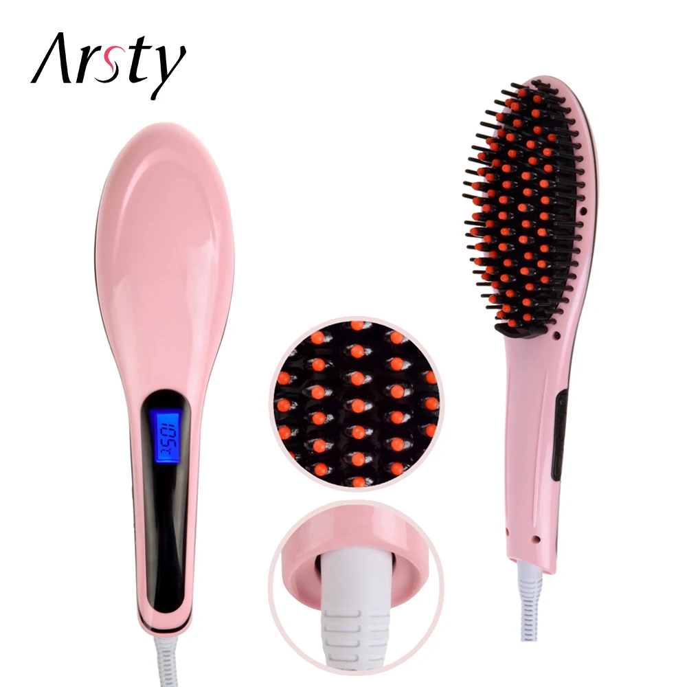 

ELERA High Quanlity Fast Hair Straightener Electric Straight Hair Comb Brush Irons Professional Hair Styling Tool Free Shipping