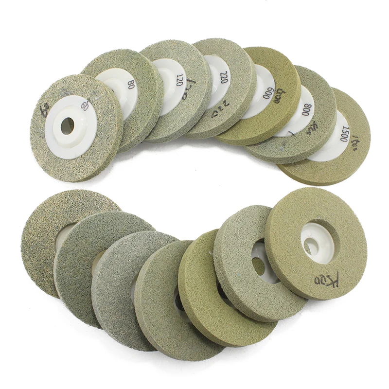 7 piece 100mm dry Sponge Polishing Pads Grits 4 Inch Concrete fiber