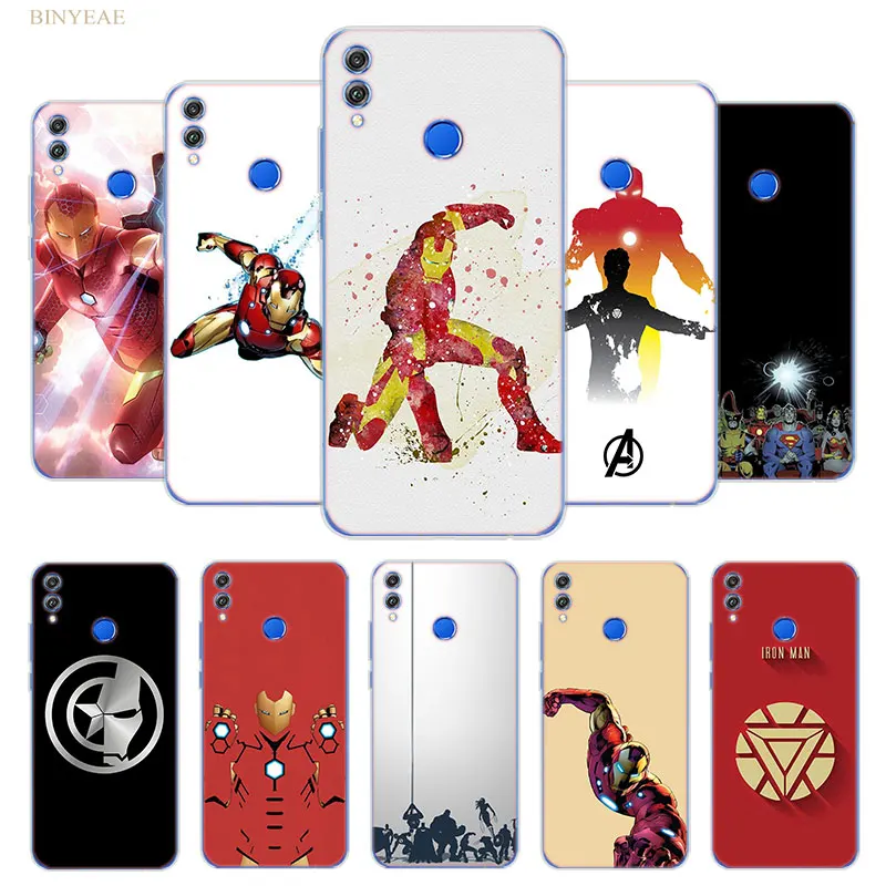 Iron Man Superman TPU for Huawei Honor Play 9N 9i 8C 8X 10 8 9 lite 7X 6A 6X 6C Pro Phone Cases Clear Soft Silicone