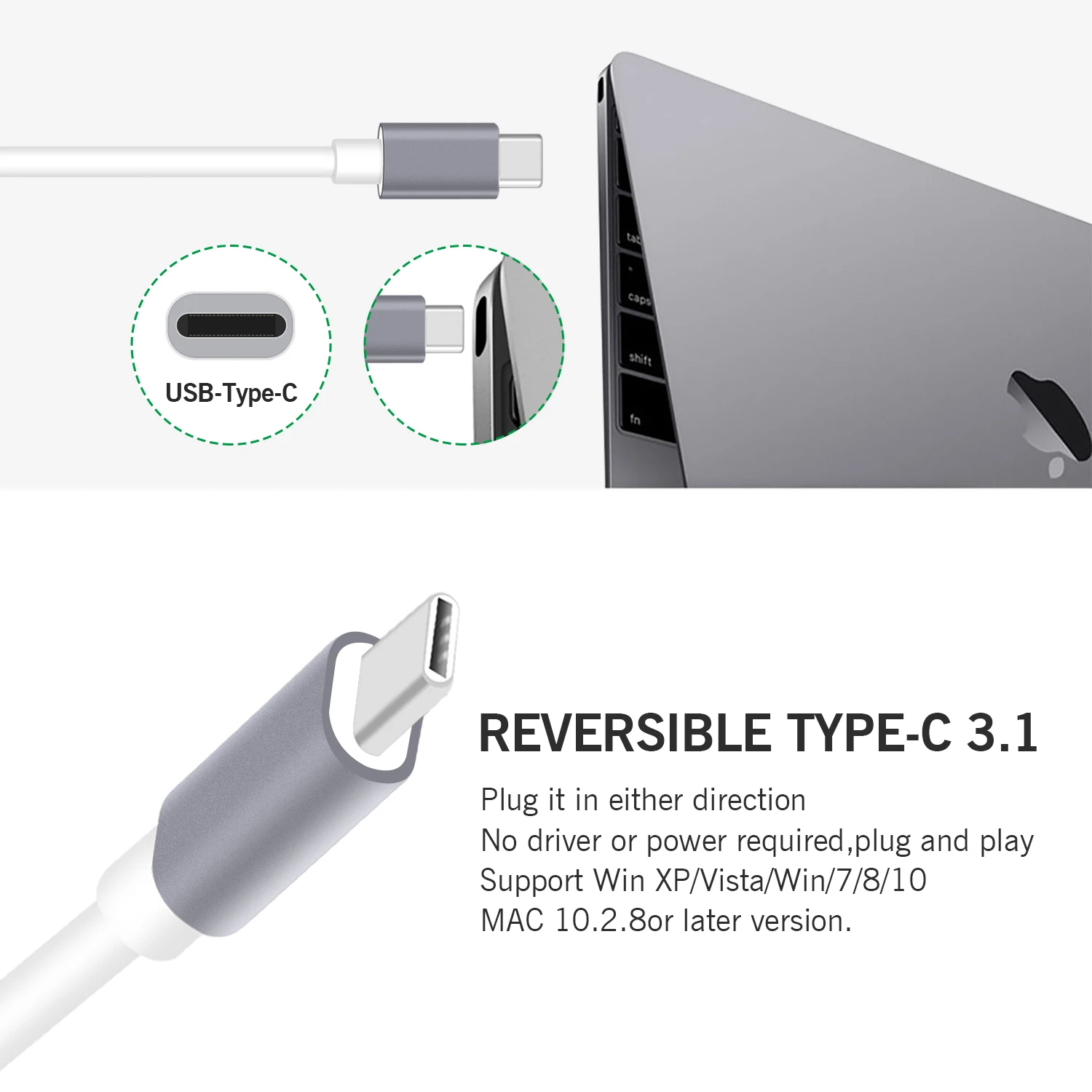 Usb type-C концентратор USB-C штекер USB 2,0 3,0 3,1 Женский адаптер с USB-C PD зарядное устройство для MacBook Air Pro