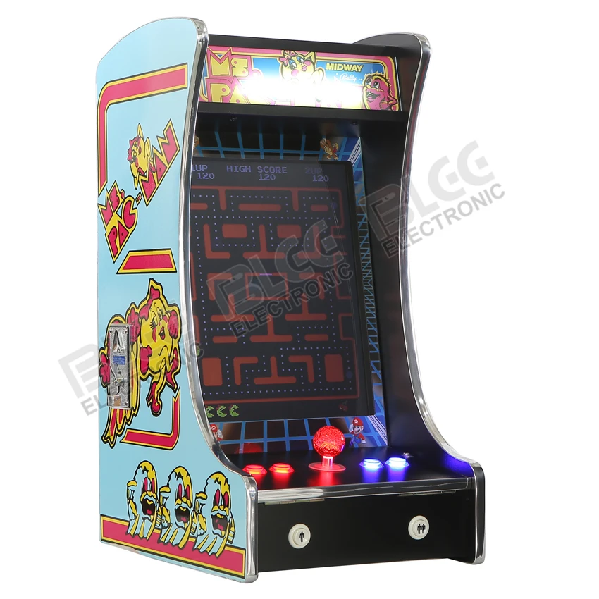 

60 In 1 Classical games PCB/Long shaft led joystick/Mini vertical type arcade machine for 19'' inch LCD Mini table top machine