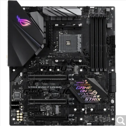 Материнская плата Asus ROG STRIX системная для игрового компьютера AMD B450 Socket AM4 DDR4 PCI E 3 0