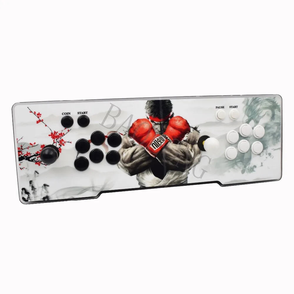 

Newest Box 6s 1388 in 1 game arcade console usb joystick arcade buttons 1 player 2 players control pandora box