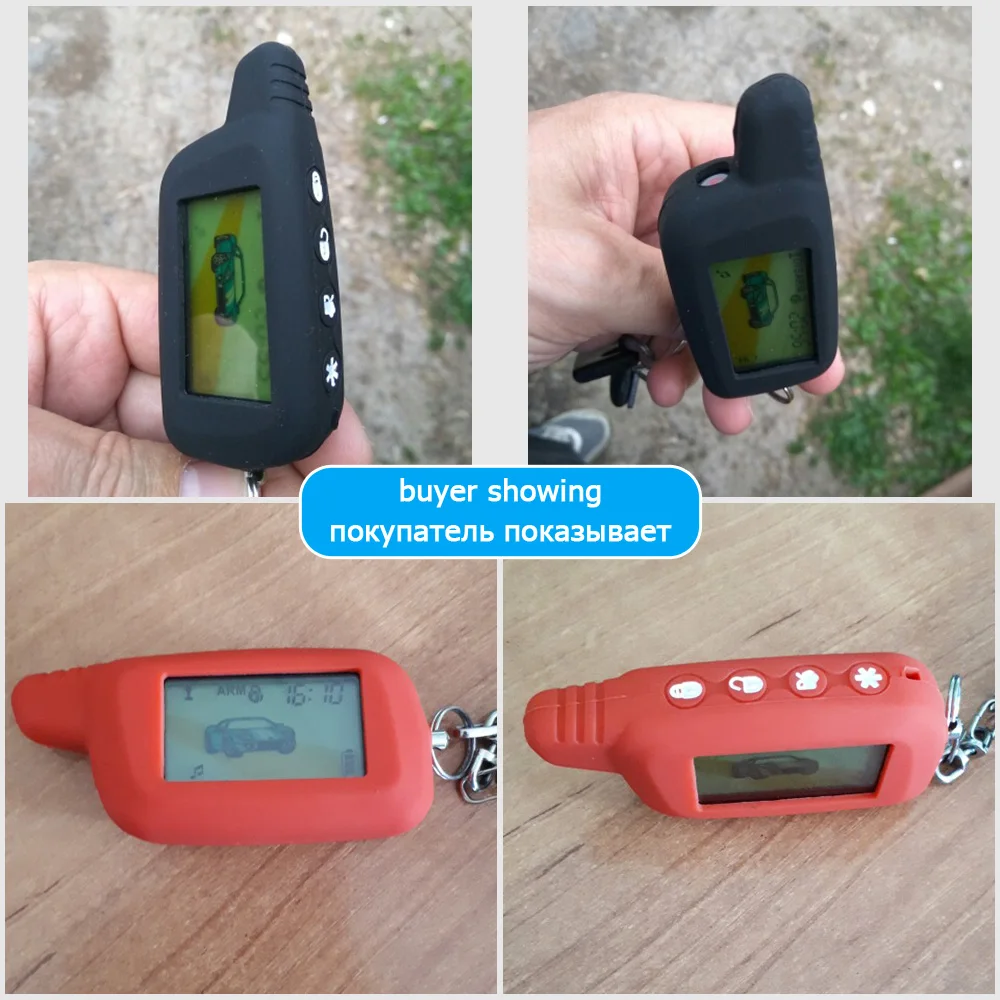 Silicone Key Case For Pantera SLK 300 350 400 450 600 625 868 600RS 625RS 650RS 675RS Car Alarm LCD Remote Control Protect Cover key case,key case cover,remote control case cover