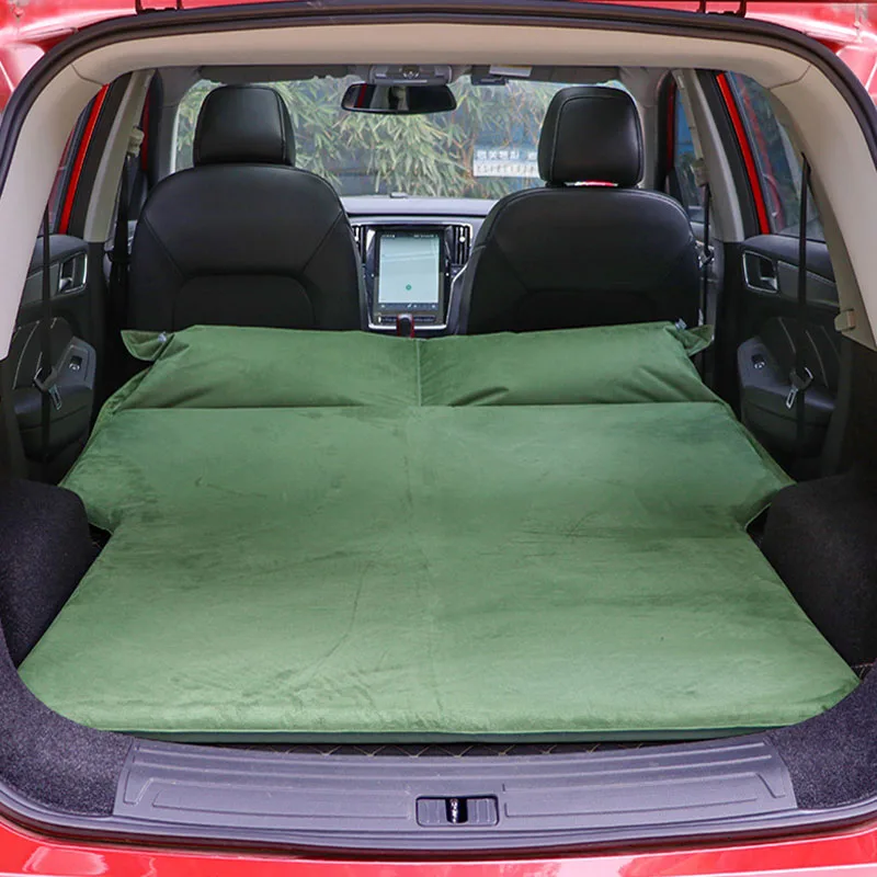 Надувная автомобильная кровать для внедорожника, для путешествий, надувной матрас, кровать для улицы, коврик для кемпинга, подушка, авто постельные принадлежности для детей, для Honda Ford BMW - Название цвета: Золотой