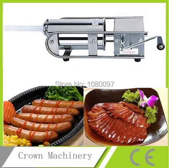 

3L Horizontal stainless steel Sausage stuffing machine with plastic plunger