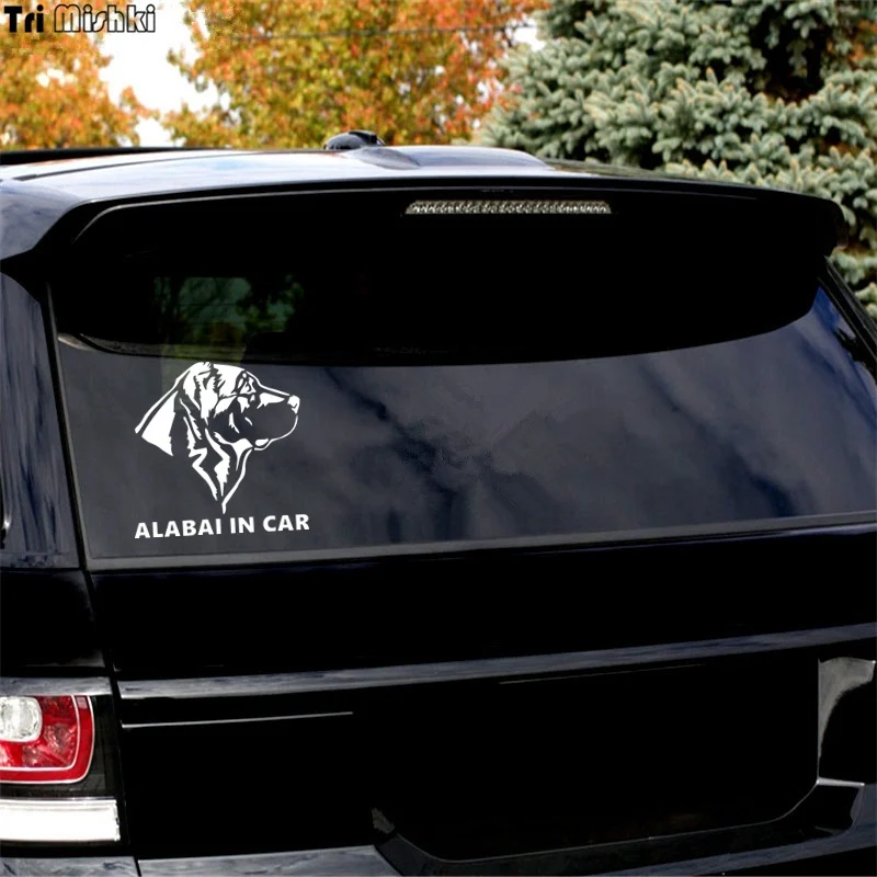 Tri Mishki HZX320# 15*15.2см alabai in car алабай в машине виниловые светоотражающие наклейки на