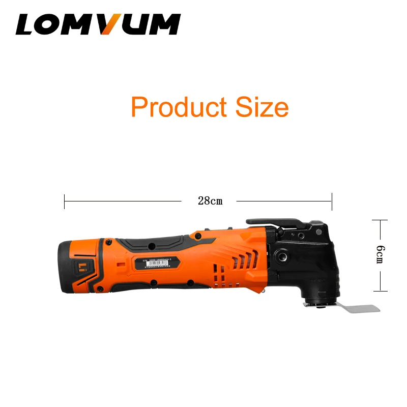 LOMVUM Multi-Function Electric Cutter Trimmer Electric Saw Renovator Tool Woodworking Oscillating Tools 300w Multimaster