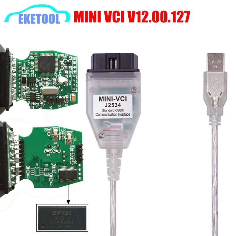 Prix pour Dernière V12.00.127 MINI VCI J2534 Pour Toyota TIS Techstream Interface OBDII Standard Communication De Diagnostic MINI-VCI USB Câble Prix pour Dernière V12.00.127 MINI VCI J2534 Pour Toyota TIS Techstream Interface OBDII Standard Communication De Diagnostic MINI-VCI USB Câble