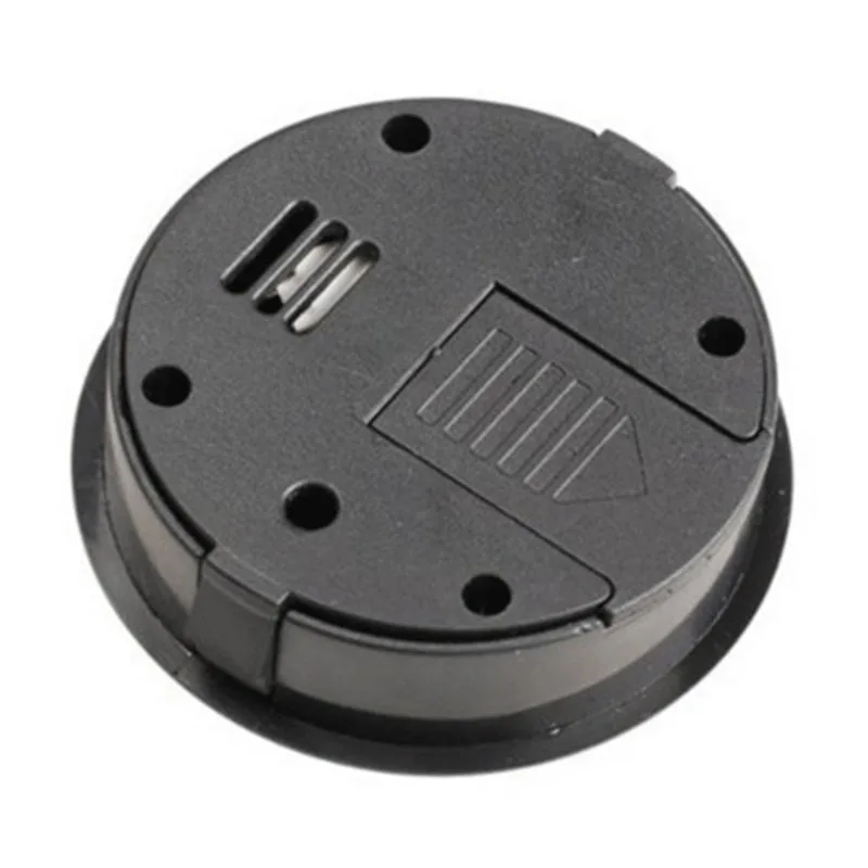 1pc Black New Round Digital Cigar Humidor Temperature Hygrometer Thermometer Tool