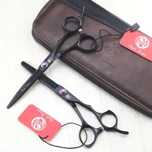 578#6.0 ''бренд фиолетовый дракон высшего сорта парикмахерские Ножницы JP 440C парикмахеры's Резка Ножницы филировочные ножницы Ножницы для волос