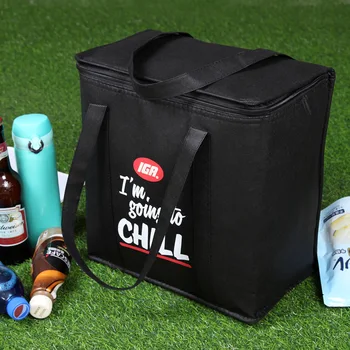 

20L Big Portable Picnic Thicken Heat Preservation Cold Insulation Ice Aluminum film cooler Bag Camping Barbecue Fresh Travel