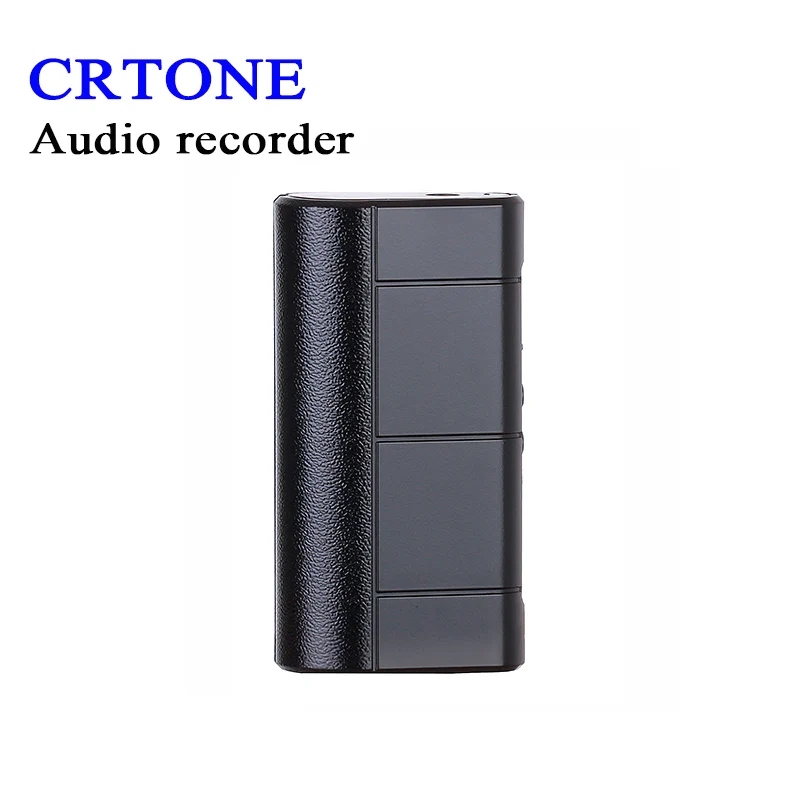 

CRTONE Audio Recorder Dictaphone 8GB Sound Recording Long Record Time about 280 hours Powerful magnet Clip LED Light