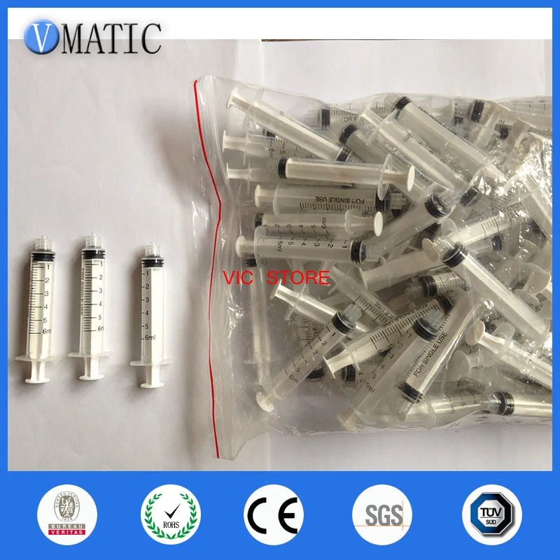 

Free Shipping Non Sterilized 100Pcs High Quality Liquid Dispensing Syringes 5cc 5ml Plastic Syringe