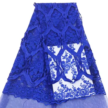 

African Net Lace Fabric High Quality Emboridered French Lace Fabric Nigerian Tulle Lace Fabric For Wedding Dress