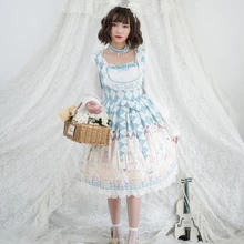 Original design Lolita Cosplay Fairy Kei Sweet Lolita Jsk Casual Lolita Lolita Shirt Gothic Dresses Lace Dress Pastel the carousel sweet printed lolita casual jsk dress by alice girl