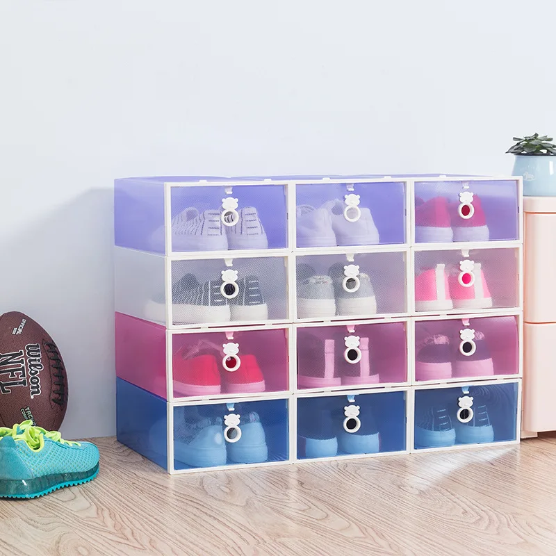2018 Nowy Niedźwiedź Przyjazne Dla środowiska Schowek Na Buty Pp Przezroczyste Buty Pojemnik Uchwyt Pudełka Z Tworzywa Sztucznego Organizer Na Obuwie Yj008 Shoe Organizer Shoe Storage Boxplastic Storage Box Aliexpress